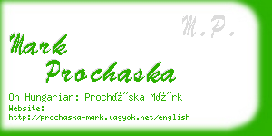 mark prochaska business card